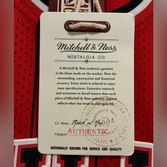 MITCHELL & NESS NBA Chicago Bulls 1997/98 Michael Jordan Jersey Size XL Red - Picture 6 of 8